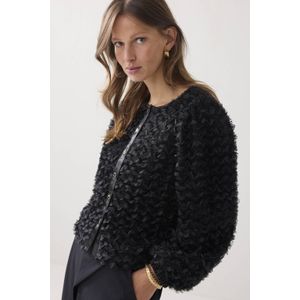 Summum - Jack - Zwart - Dames - Lange Mouwen - Ronde Hals - Knoopsluiting