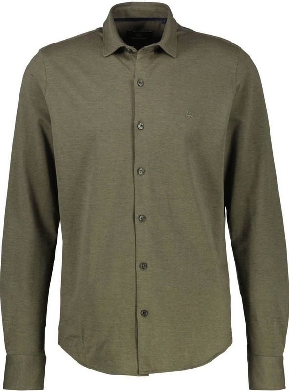 Lerros - Overhemd - Nordic Olive - Lange Mouwen - Katoen