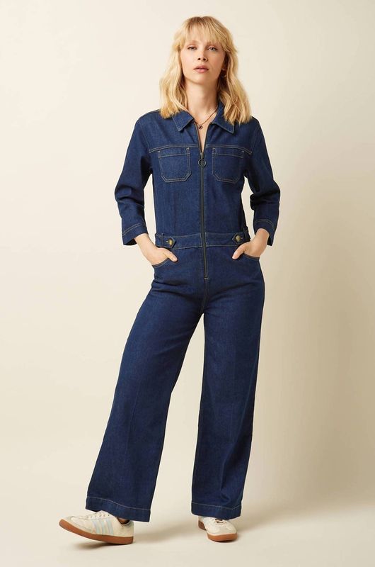 King Louie - Jumpsuit - Blauw - Zip Onyx - Denim
