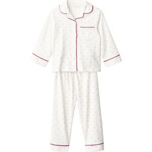 Mango Kids - Pyjamaset - Wit - Met Hartjes Print
