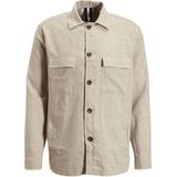 Profuomo regular fit overshirt WESTERN beige