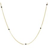 KARMA Jewelry gold plated ketting Black Onyx