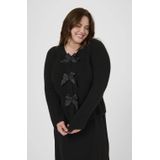 Kaffe - Curve - Gebreid Vest - Zwart