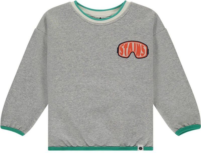 Stains&Stories sweater grijs melange