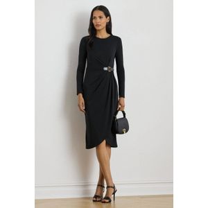Lauren Ralph Lauren - SABLISE - Jurk - Zwart - Aansluitende Pasvorm - Lange Mouw