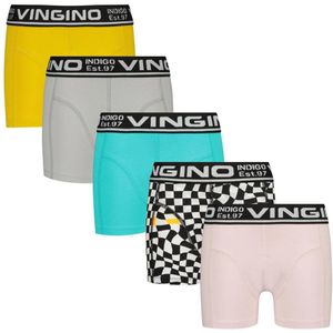 Vingino boxershort Colors - set van 5 aquablauw/multicolor