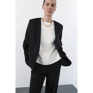 Mango regular blazer zwart