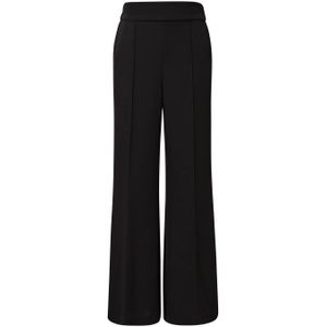 comma wide leg broek zwart