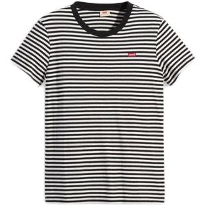 Levi's gestreept T-shirt met logo zwart/wit