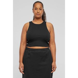 Urban Classics Curvy crop top zwart