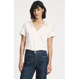 POM Amsterdam blouse ecru crochet