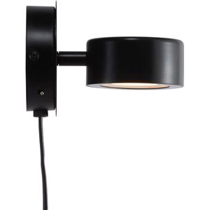 Nordlux Clyde wandlamp - ingebouwd LED - 13,5 cm diep - draaibaar - zwart