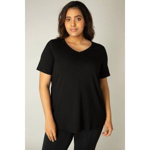 Base Level Curvy basic T-shirt Alba zwart