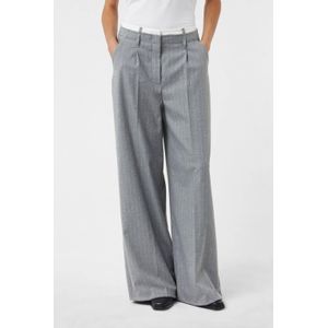 comma - Wijde Broek - Krijtstrepen - Hoog Model - Casual en Zakelijk