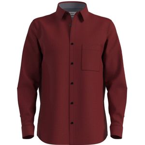 s.Oliver Big Size - Overhemd - Rood - Regular Fit - Lange Mouwen