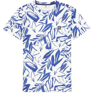 Garcia T-shirt met all over print blauw