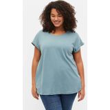 Zizzi T-shirt grijsblauw