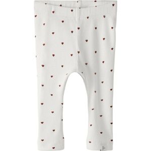 LIL' ATELIER BABY regular legging wit met hartjes