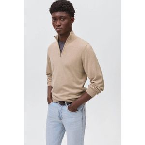 MANGO TEEN trui beige fijn gebreid