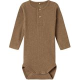Lange Mouwen Rib Romper