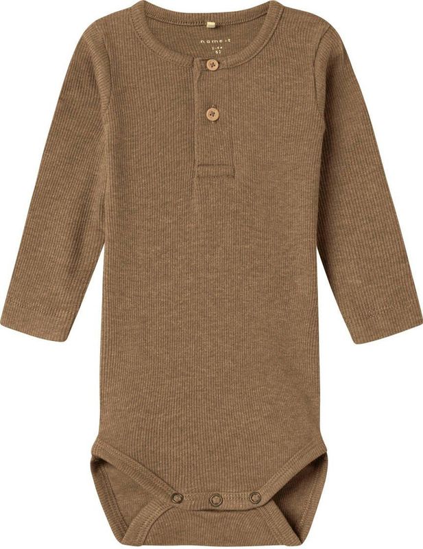 Lange Mouwen Rib Romper