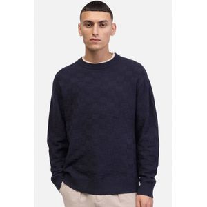 Redefined Rebel fijn gebreide trui donkerblauw