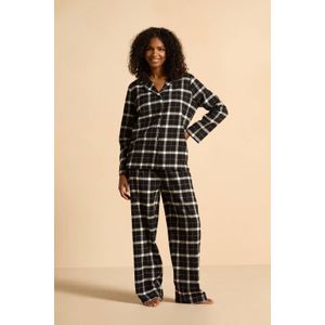 Dreamcovers flanellen pyjama zwart/wit