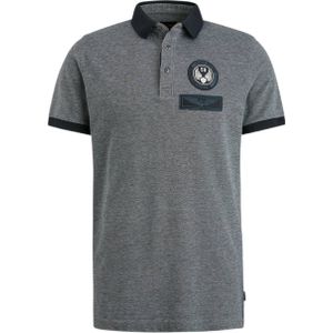 PME Legend gemêleerde polo grijs