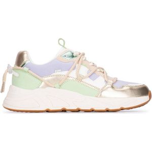 POSH by Poelman chunky sneakers lichtgroen/lila