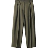 MANGO Bandplooibroek 'NASA'  olijfgroen