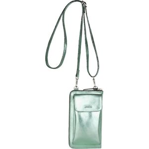 Legend metallic leren crossbody tas Ibiza groen