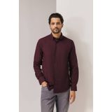 State of Art - Overhemd - Donkerrood - Regular Fit - 100% Katoen