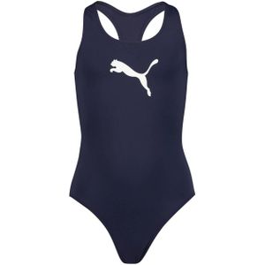 Puma sportbadpak met logo donkerblauw