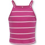 KIDS ONLY GIRL gestreepte singlet KOGGEMMA fuchsia/wit