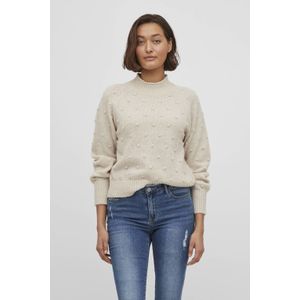 VILA gebreide trui beige