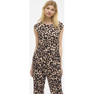 VILA - VILEOA - Jumpsuit - Bruin - Mouwloos - Ronde Hals