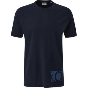 s.Oliver T-shirt met printopdruk donkerblauw