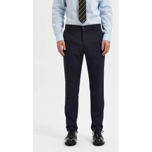 SELECTED HOMME slim fit pantalon SLHLIAM van polyester navy blazer