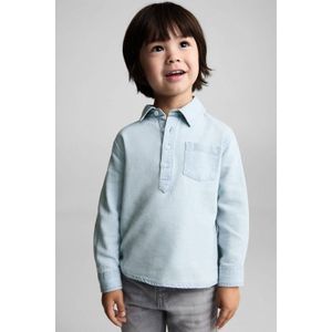 Mango Kids overhemd light blue denim