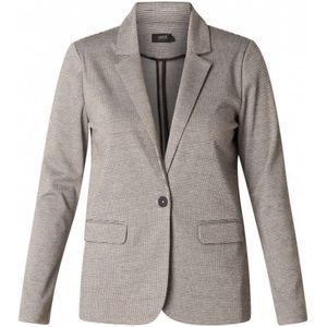 Yest geruite getailleerde blazer antraciet