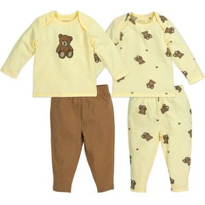 Meyco pyjama Teddy Bear - set van 2 Soft Yellow