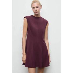 Mango korte jurk donkerrood