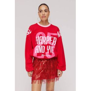 Harper & Yve - DW25Y503 - Sweater - Rood
