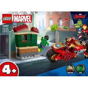 LEGO Super Heroes Marvel Iron Man met motor en de Hulk speelset 76287 Super Heroes Marvel