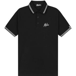 Malelions slim polo zwart