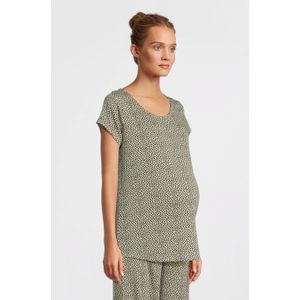 ONLY MATERNITY zwangerschapstop OLMPAULINE met stippen ecru/zwart