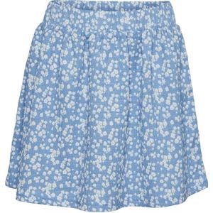 VERO MODA GIRL rok VMHAYA met all over print en textuur blauw/wit