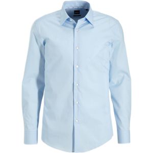 BOSS slim fit overhemd H-HANK light/pastel blue
