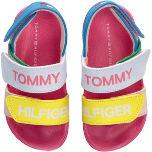 Tommy Hilfiger sandalen wit/roze/geel