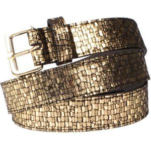 Legend metallic riem goudkleurig